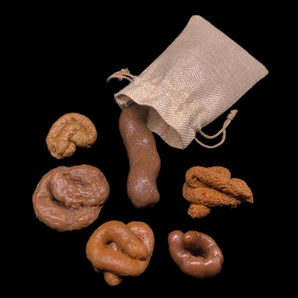 Fake Poop Gag Gift - 6Pcs Turd Mischief Tricky Gadget Squish