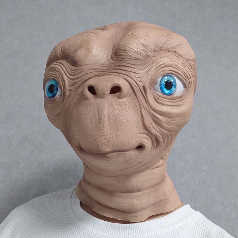 Latex Alien Mask Realistic - Realistic ET Alien Latex Mask Halloween