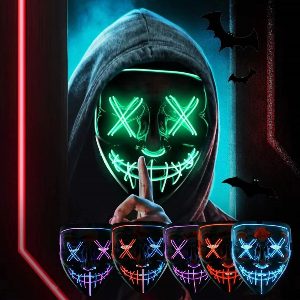 Led Purge Mask Halloween - Halloween Masks For Men Women LED