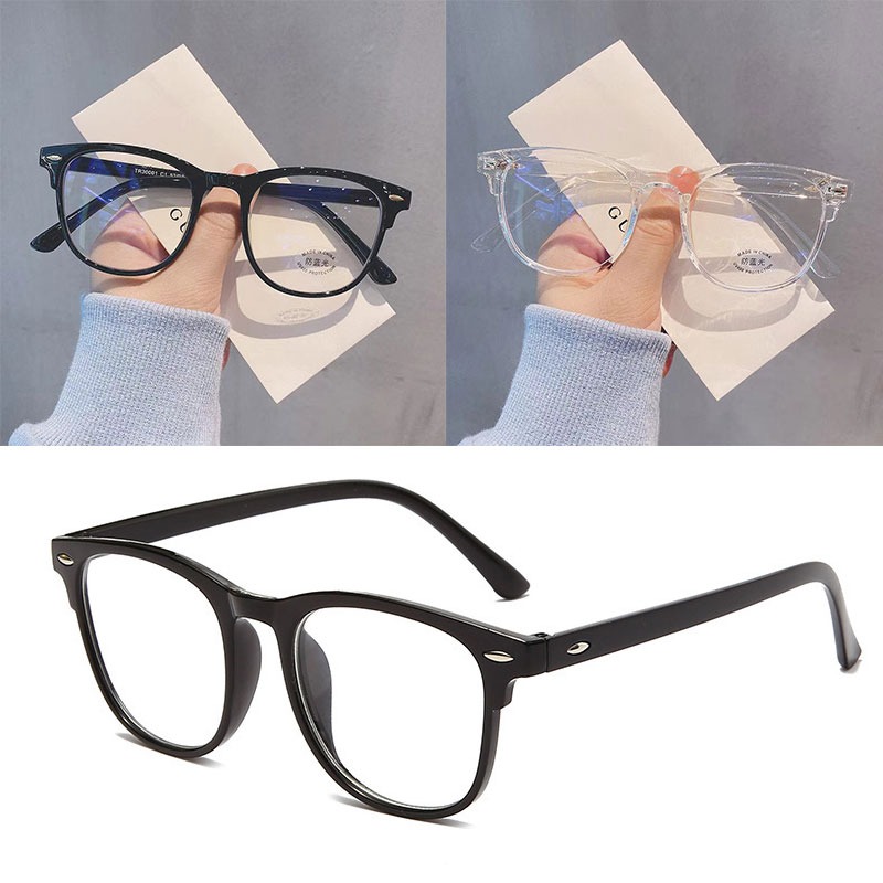 Glow In The Dark Party Glasses - Glasses Ultralight Retro Transparent Frame Plain
