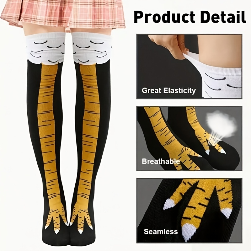 Funny Chicken Leg Socks - 1 Pair of Fun Chicken Leg