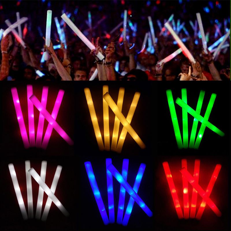 Flashing Led Foam Sticks Party - 30/50 Pcs Led Foam Bar Glow