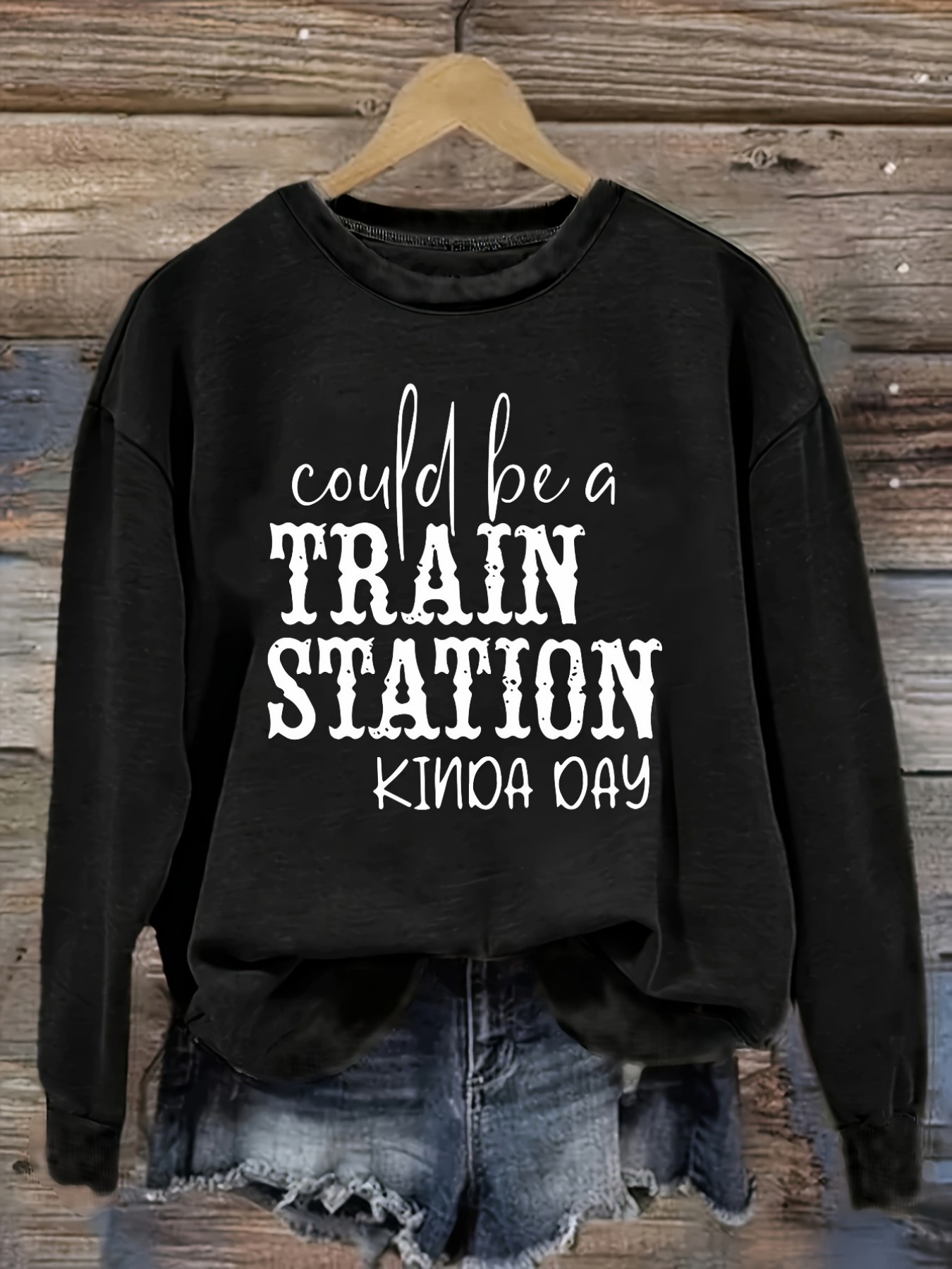Costumes - Women's Casual Long Sleeve Crew Neck