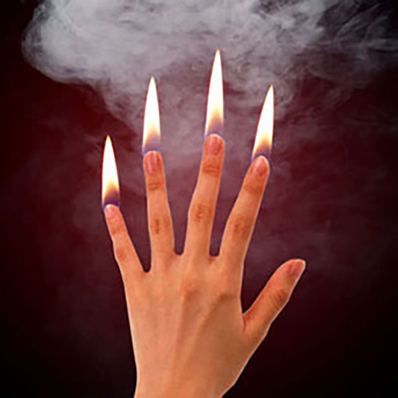 Thumb Tip Magic Trick Set - 4Pcs/set Finger Fire Magic Tricks Fire
