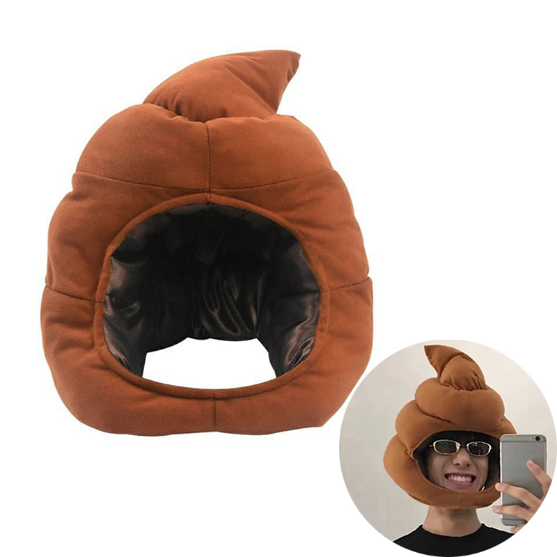 Fake Poop Gag Gift - Creative Cute Shit Shape Plush Hat