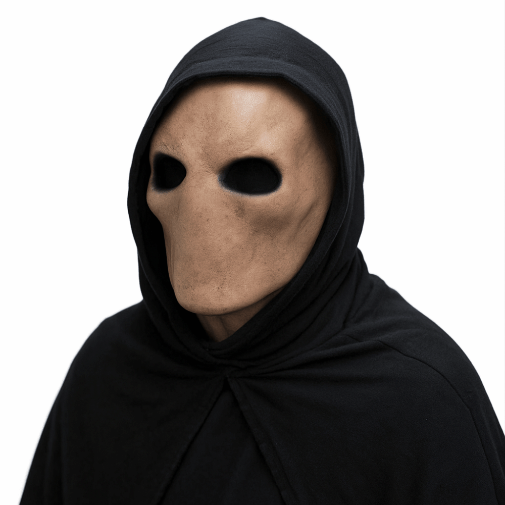 Latex Alien Mask Realistic - Faceless Man Halloween Slenderman Mask Non-toxic