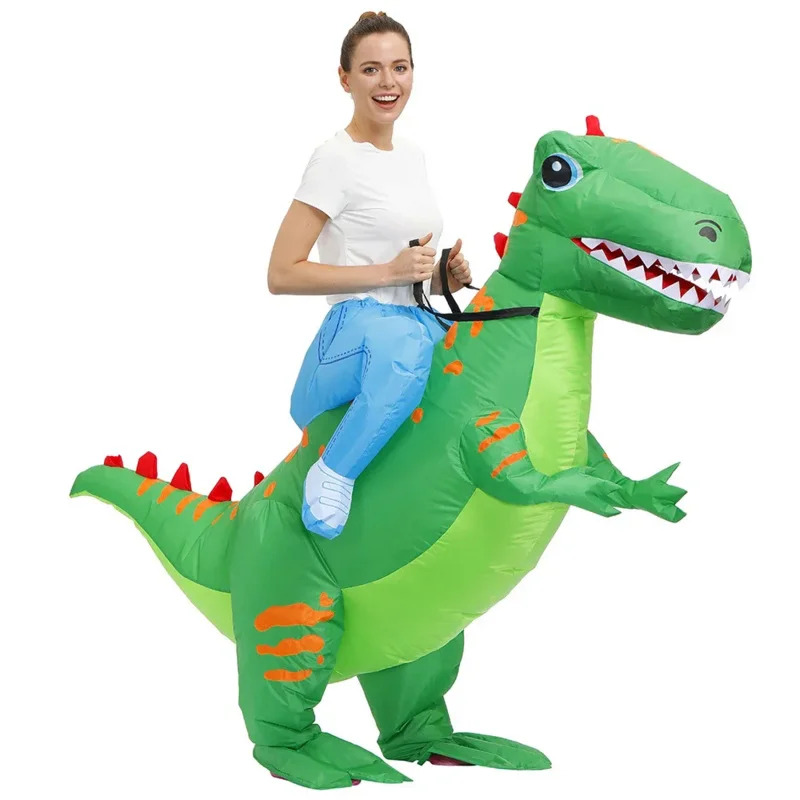 Inflatable Dinosaur Costume Adult - Green Inflatable Dinosaur Costumes Adult Halloween