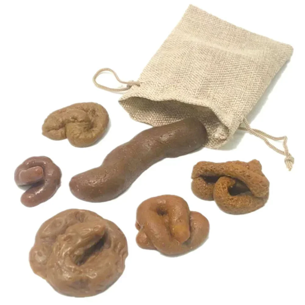 Fake Poop Gag Gift - 6pcs Realistic Fake Dog Poop Pranks