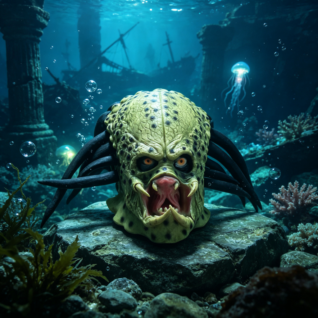 Latex Alien Mask Realistic - Realistic Predator Full Head Mask Alien
