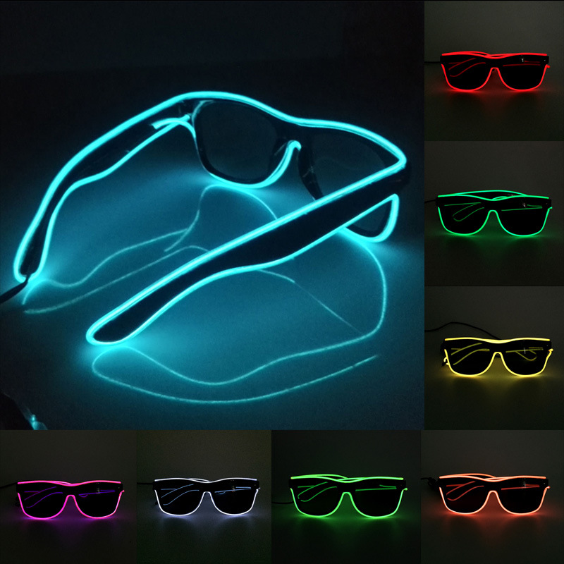 Glow In The Dark Party Glasses - NEW Led Glasses Lights Rave Parties