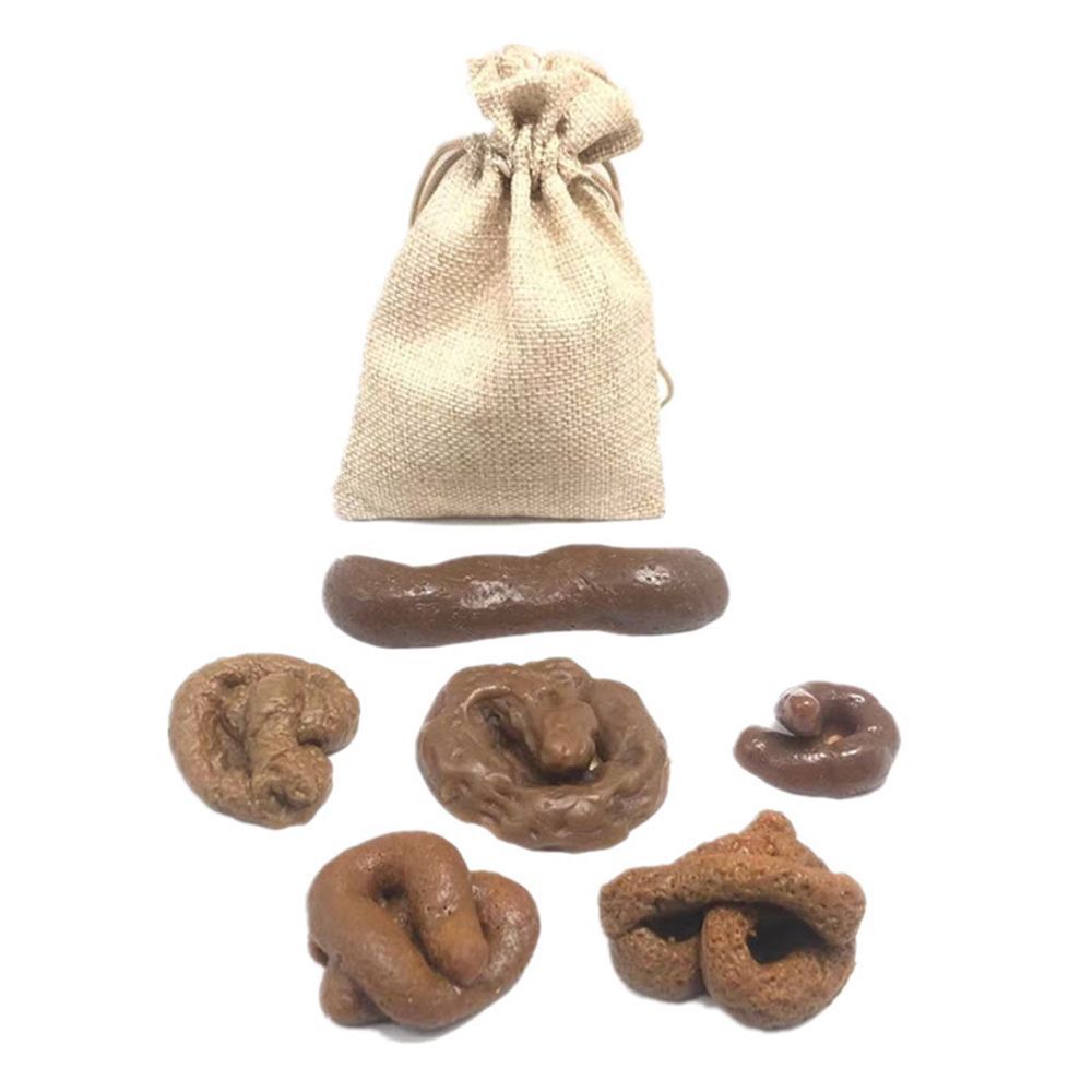 Fake Poop Gag Gift - 6Pcs Turd Antistress Fool's Holiday Gadget