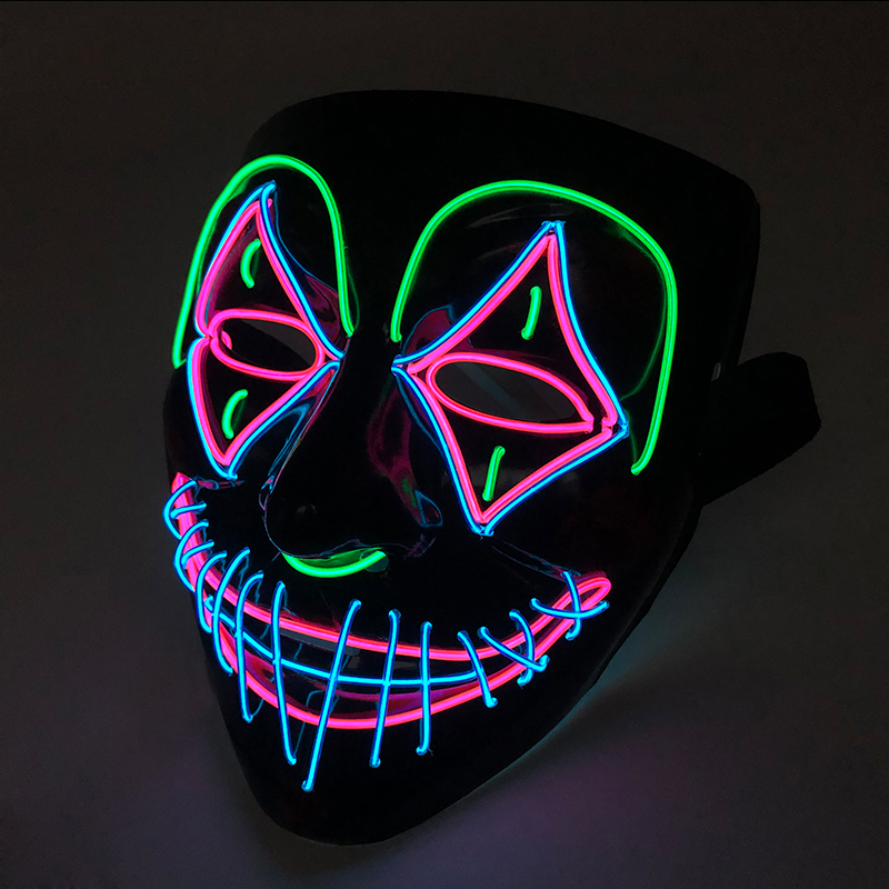 Led Purge Mask Halloween - LED Killer Mask Halloween Dance Scary