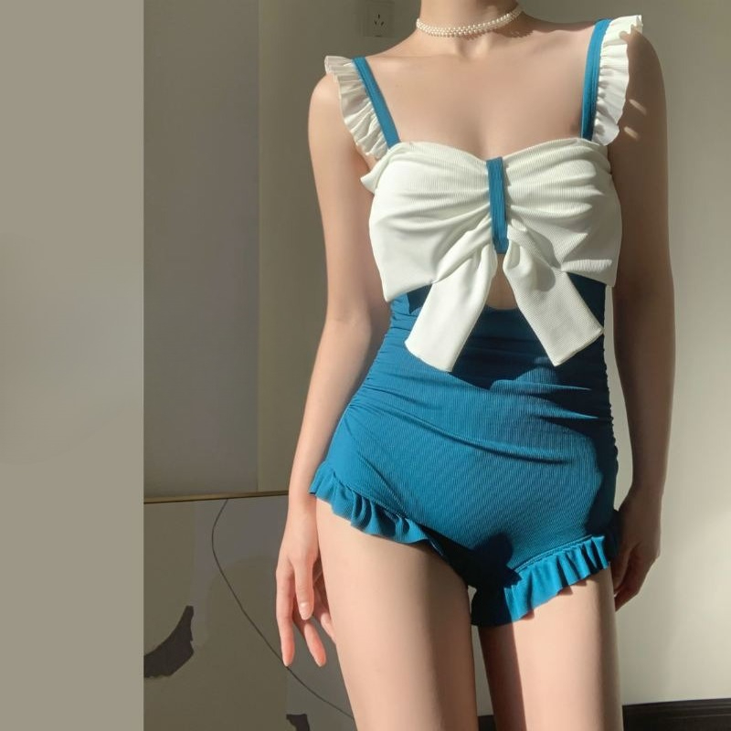 Costumes - Cute Bowknot Detail Swimwear Ladies Elegant