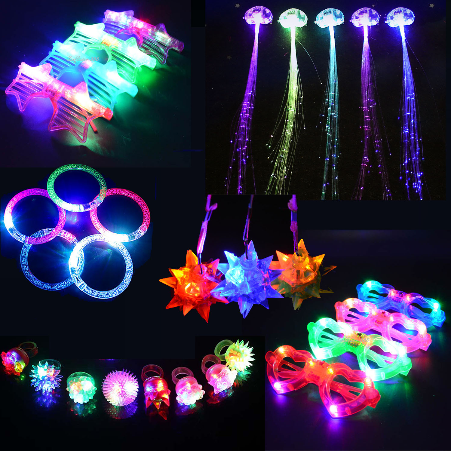Glow In The Dark Party Glasses - 29pcs Light Glow Party Favor Toy