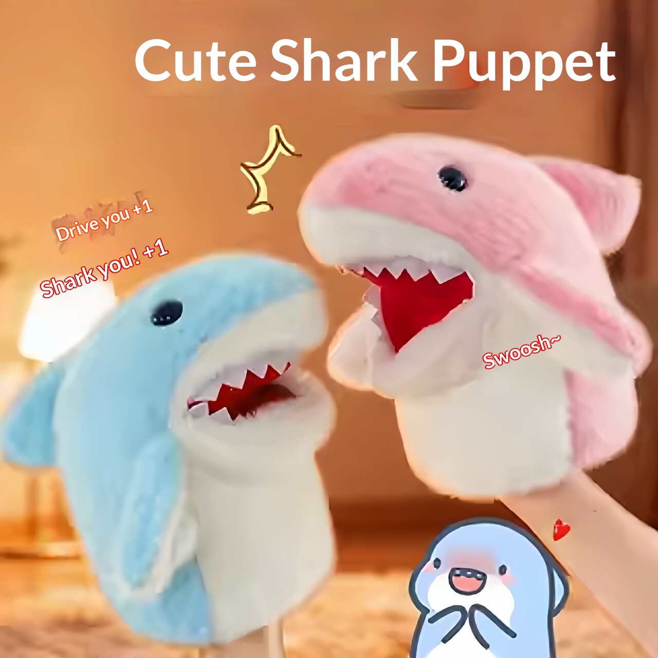 Prank Toys - Shark Hand Puppet Plush Shark Arm
