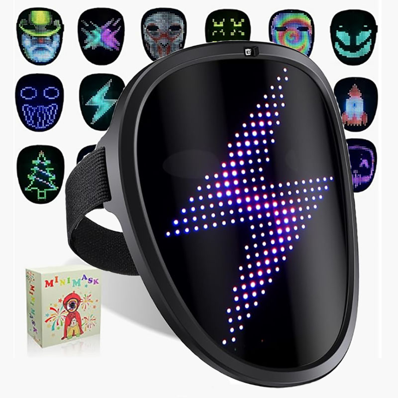 Led Purge Mask Halloween - LED Mask with Gesture Sensing Children