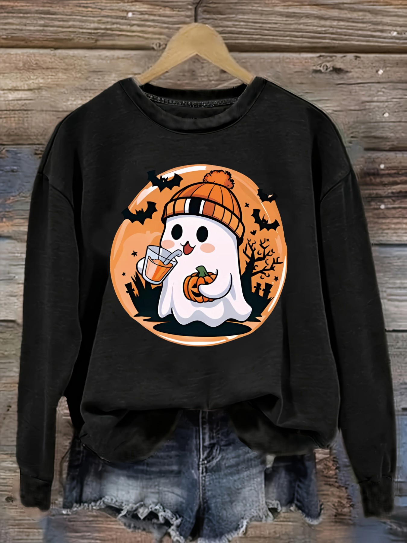 Costumes - Women's Casual Long Sleeve Crew Neck