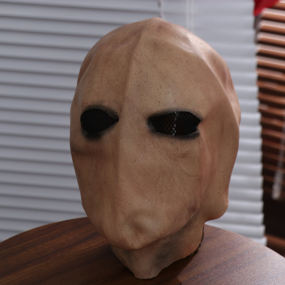 Latex Alien Mask Realistic - Faceless Man Halloween Slenderman Mask Non-toxic