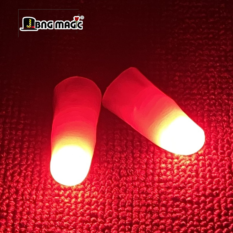 Thumb Tip Magic Trick Set - Professional Light-Pair Set Red Magic Tricks