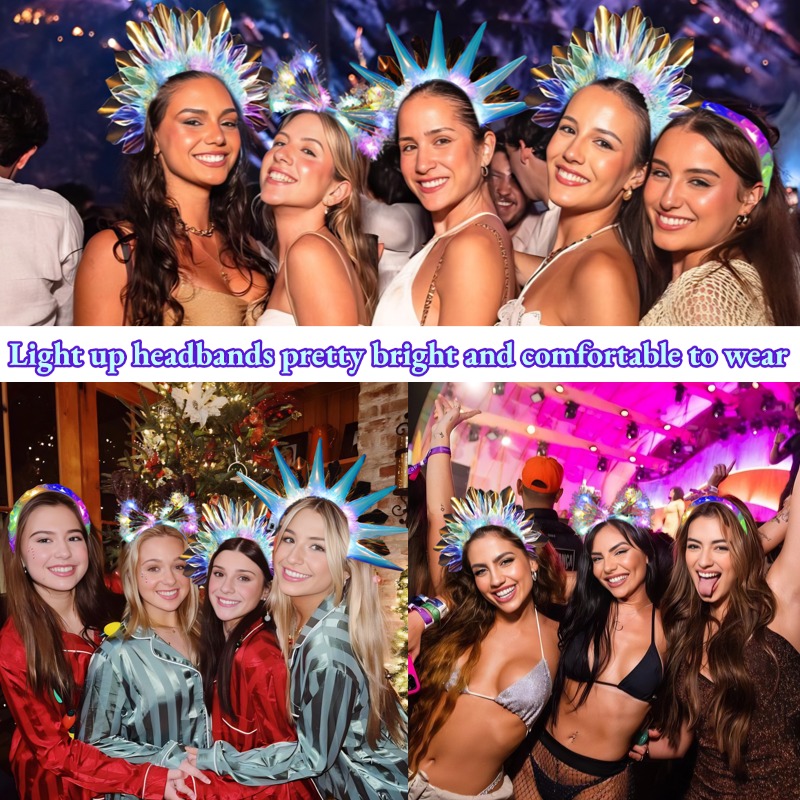4-24Pcs LED Headbands Glow Par - огляд і ціна Glow In The Dark Party Glasses