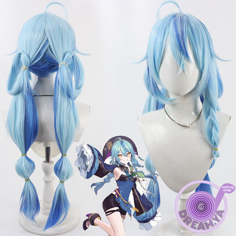 Yukihana Lamy Cosplay Wig Vtub - огляд і ціна Anime Cosplay Wig Heat Resistant