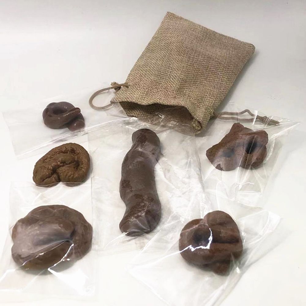 6Pcs Turd Mischief Tricky  Gad - огляд і ціна Fake Poop Gag Gift