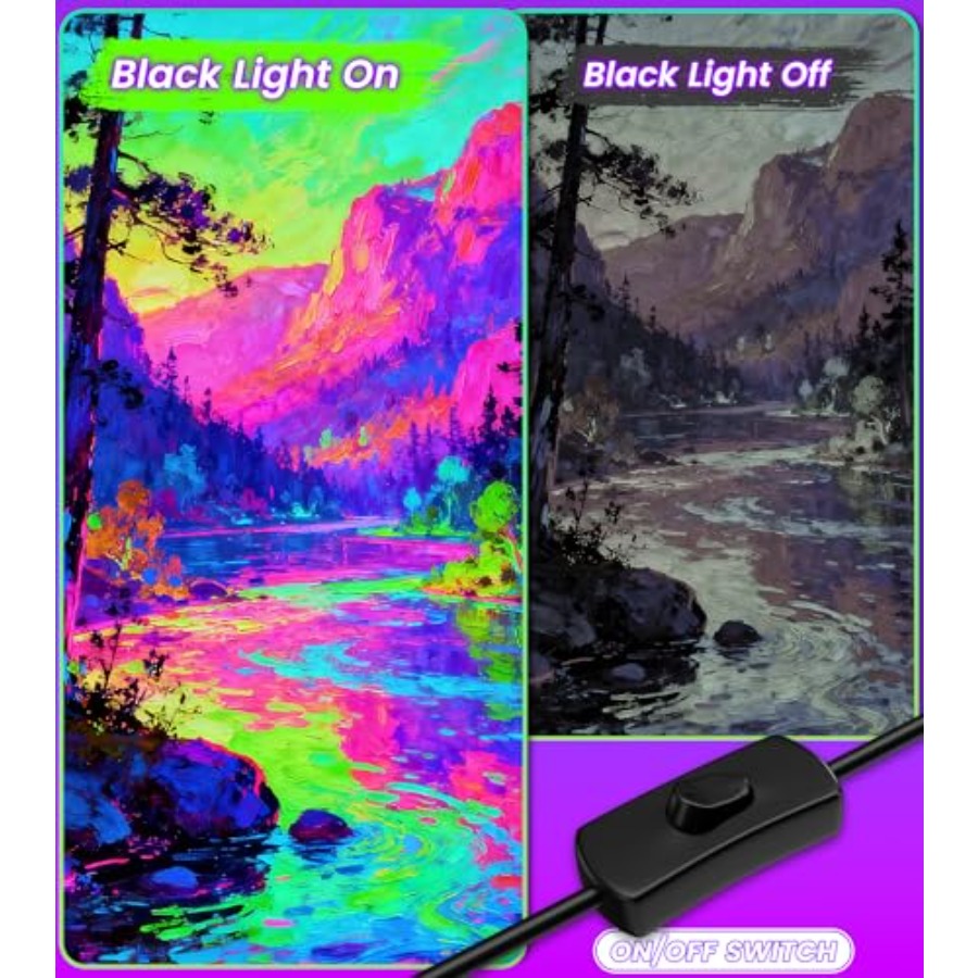 4W Pack LED Black Light Bar, B - огляд і ціна Party Supplies
