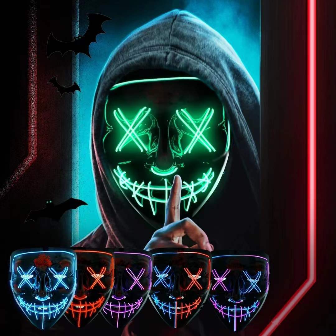 Wireless Neon LED Purge Mask G - огляд і ціна Led Purge Mask Halloween