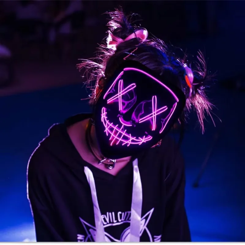 Wireless Neon LED Purge Mask G - огляд і ціна Led Purge Mask Halloween