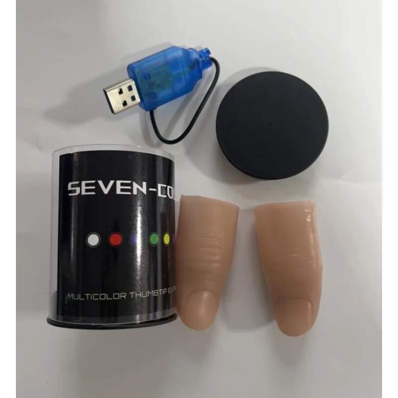 Seven Colors LED Light Thumb M - огляд і ціна Thumb Tip Magic Trick Set
