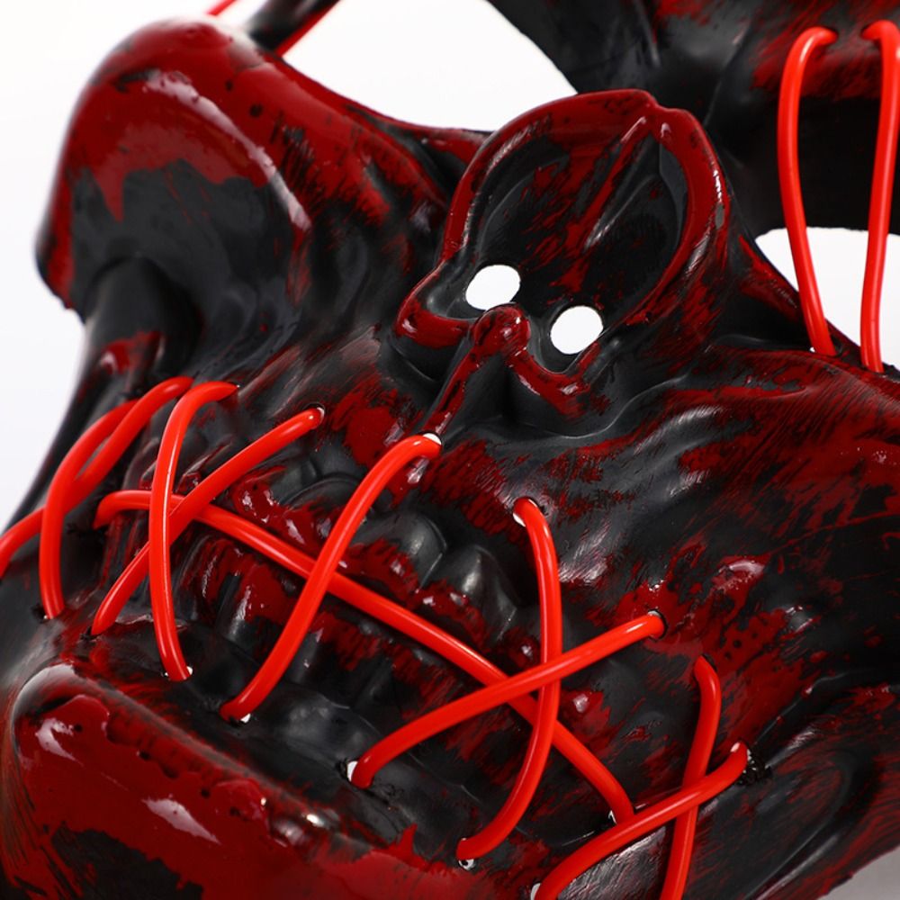 Gothic Halloween Skull Glowing - огляд і ціна Led Purge Mask Halloween