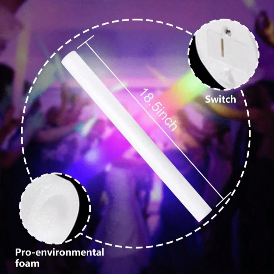 CamelParty 100PCS Foam Glow St - огляд і ціна Flashing Led Foam Sticks Party