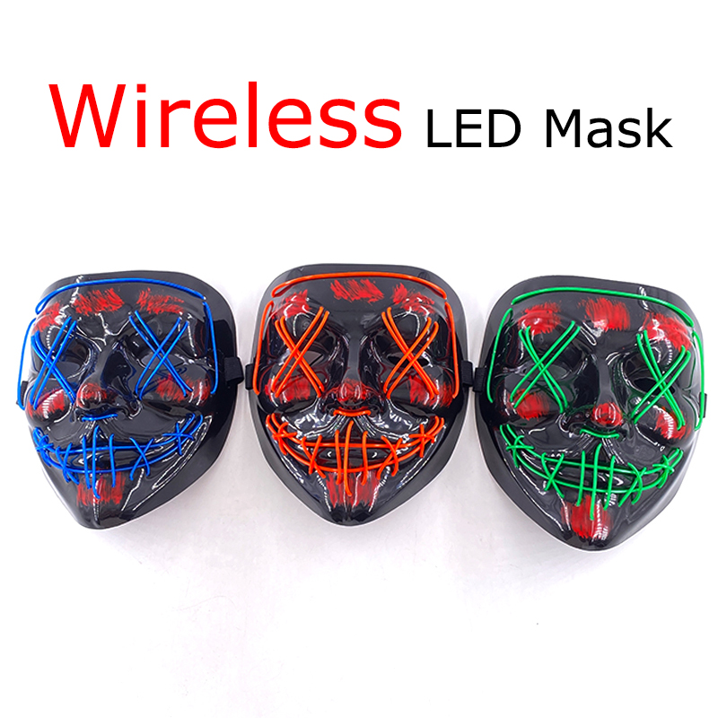 Wireless Neon LED Purge Mask G - огляд і ціна Led Purge Mask Halloween
