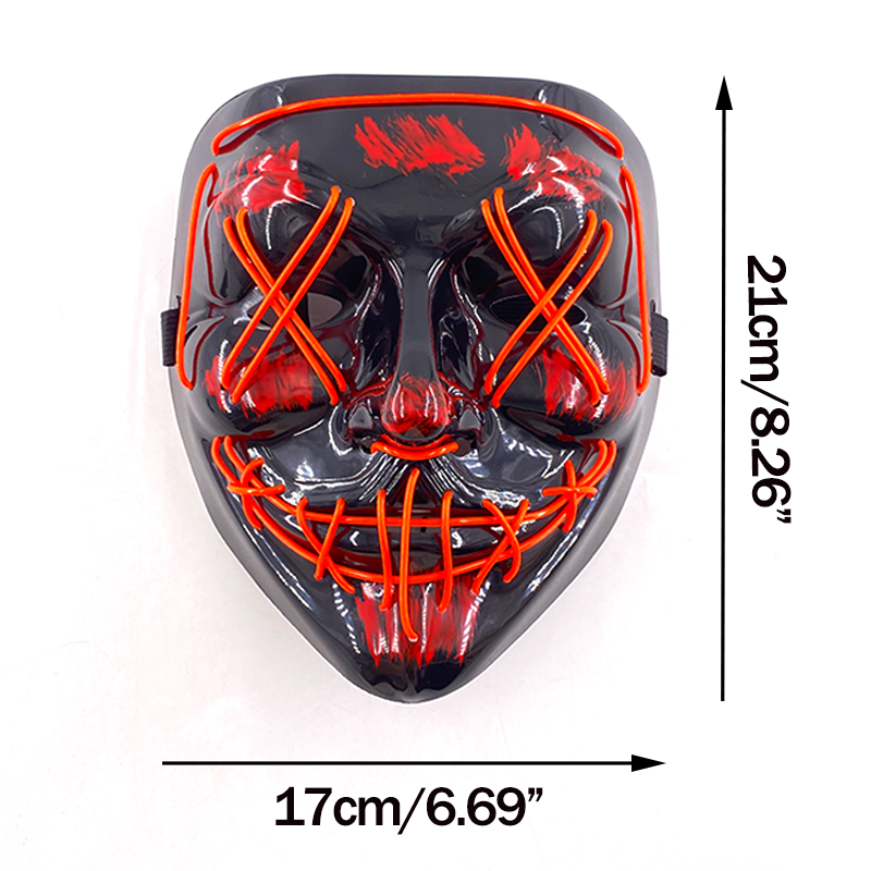 Wireless Neon LED Purge Mask G - огляд і ціна Led Purge Mask Halloween