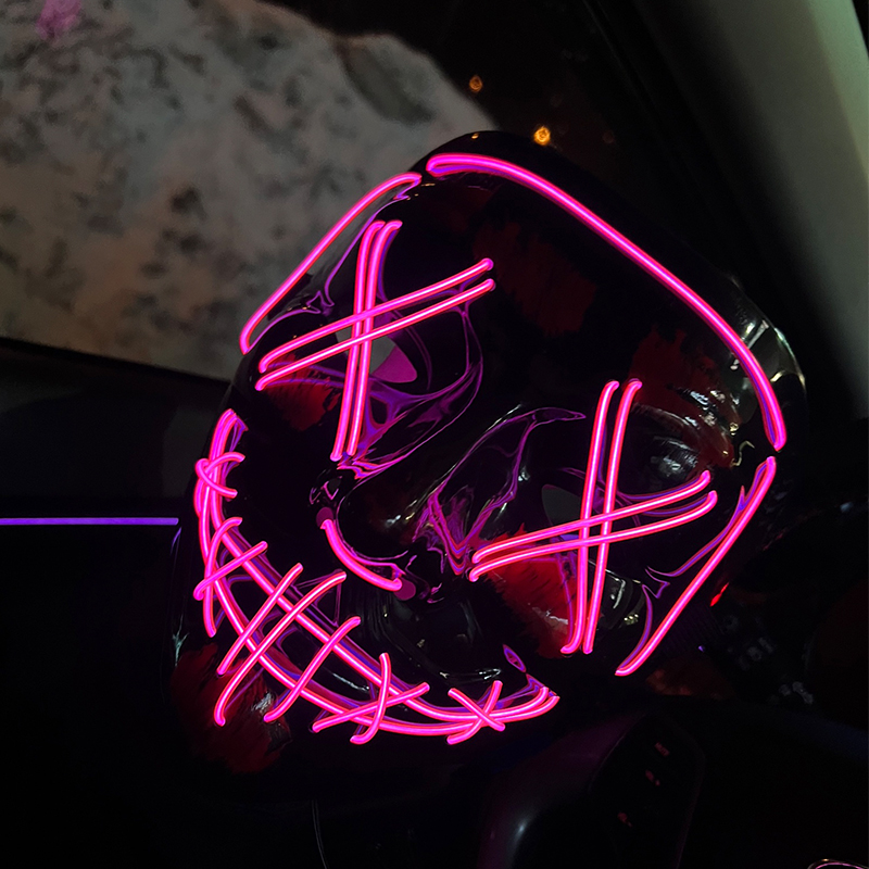 Wholesale 10pcs Masque LED Pur - огляд і ціна Led Purge Mask Halloween