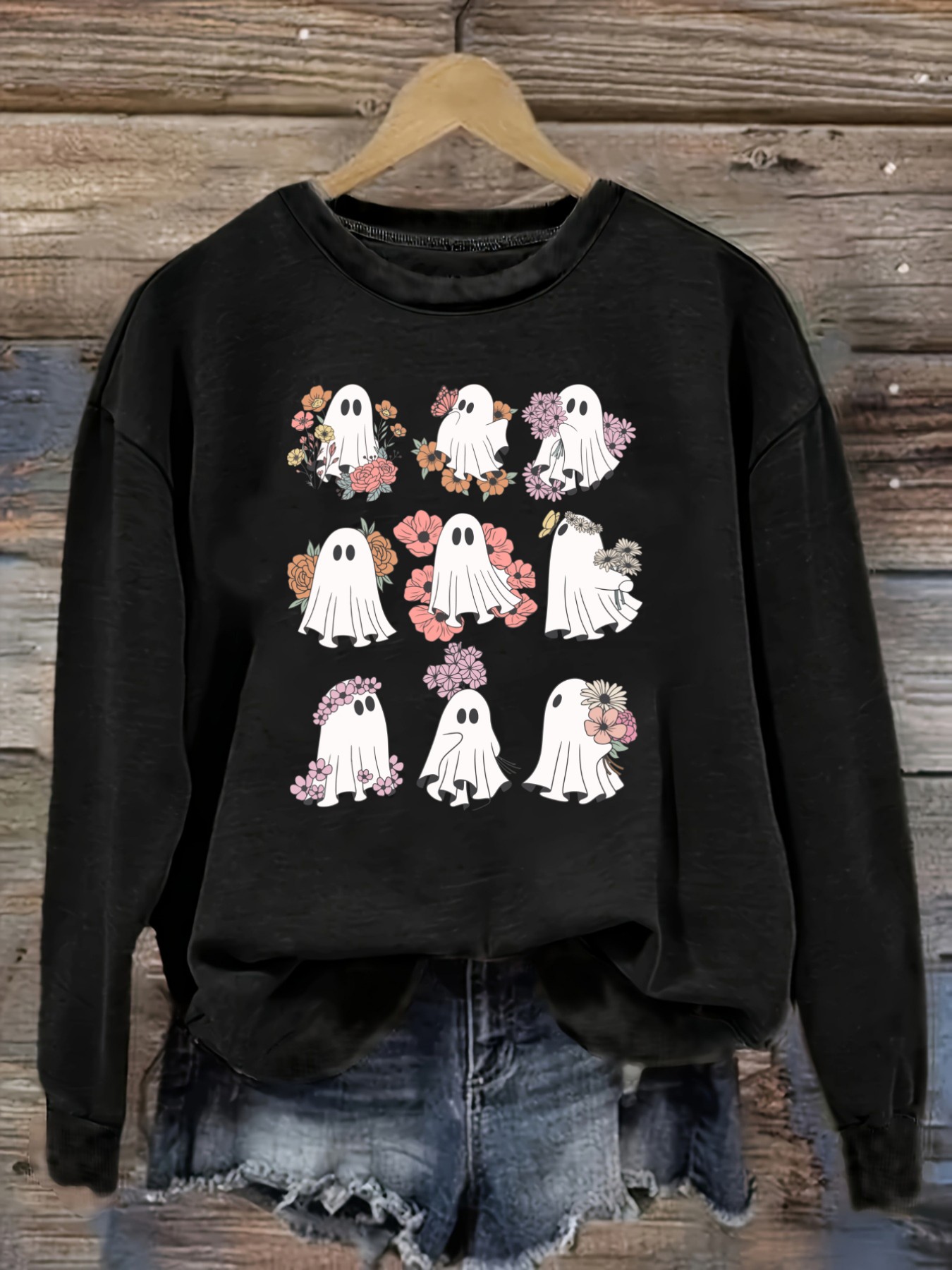 Women's Casual Long Sleeve Cre - огляд і ціна Costumes