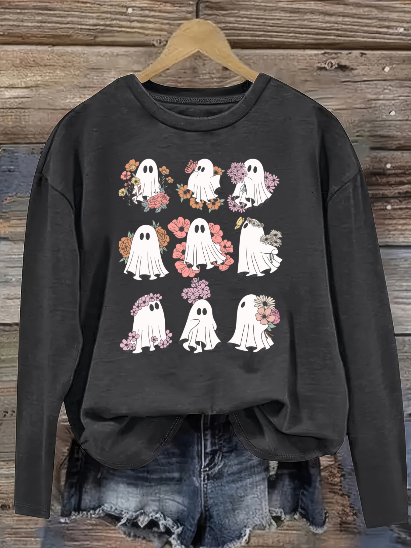 Women's Casual Long Sleeve Cre - огляд і ціна Costumes
