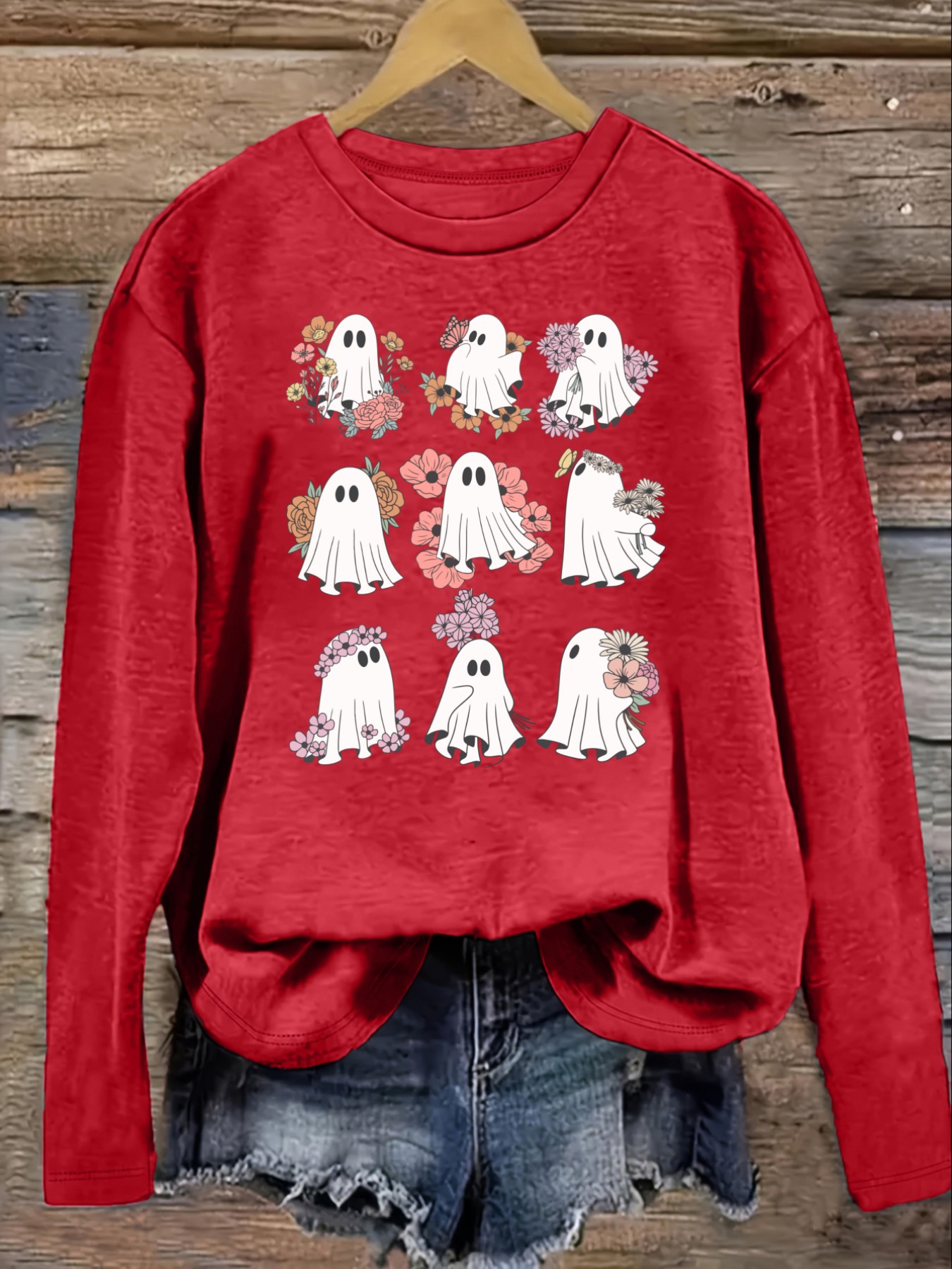 Women's Casual Long Sleeve Cre - огляд і ціна Costumes