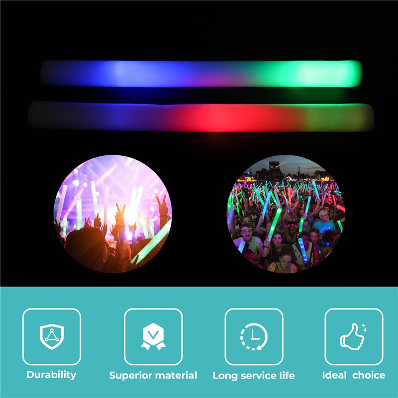 A68P-12Pcs Light Up Foam Stick - огляд і ціна Flashing Led Foam Sticks Party