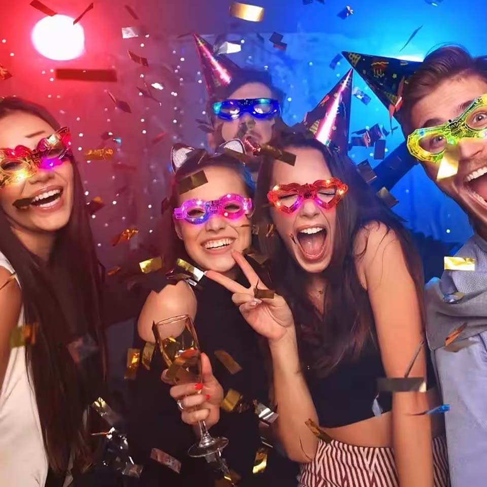 Glow In The Dark Glasses Bulk  - огляд і ціна Glow In The Dark Party Glasses