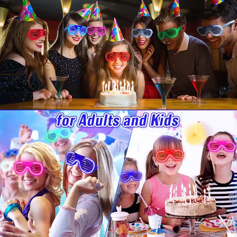 5-50 Pcs Light Up LED Glasses  - огляд і ціна Glow In The Dark Party Glasses