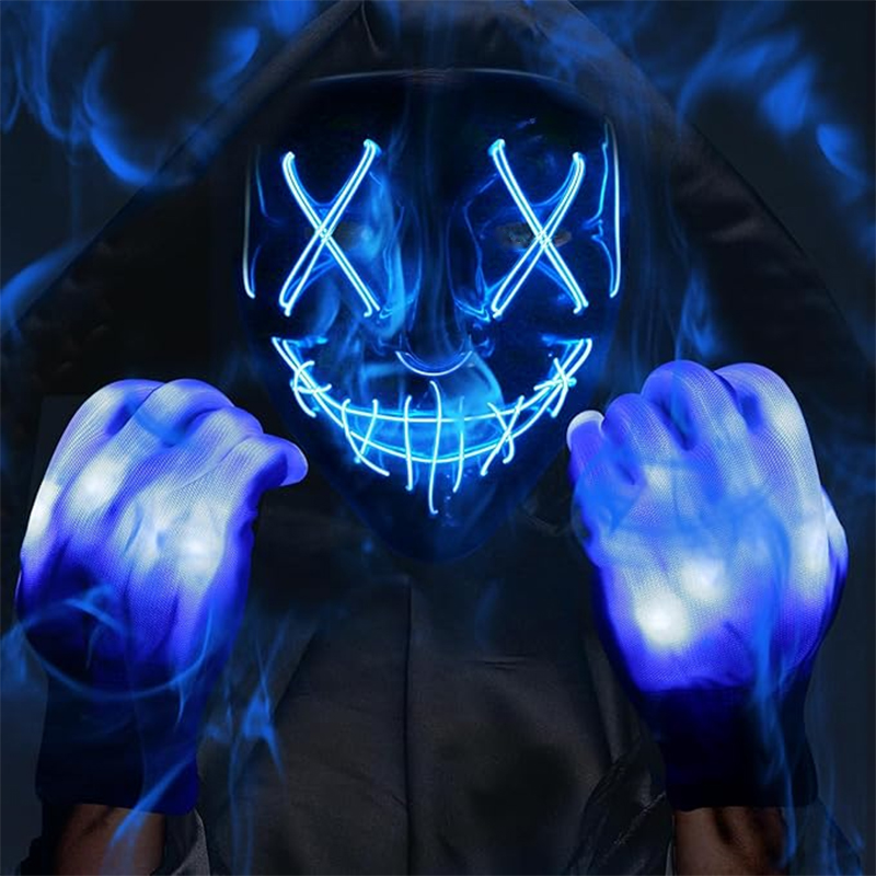 LED Light Halloween The Purge  - огляд і ціна Led Purge Mask Halloween