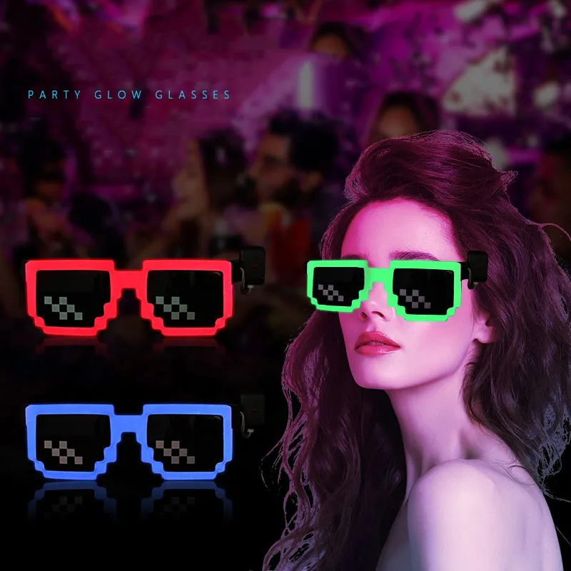 Wireless LED Light Up Glasses  - огляд і ціна Glow In The Dark Party Glasses