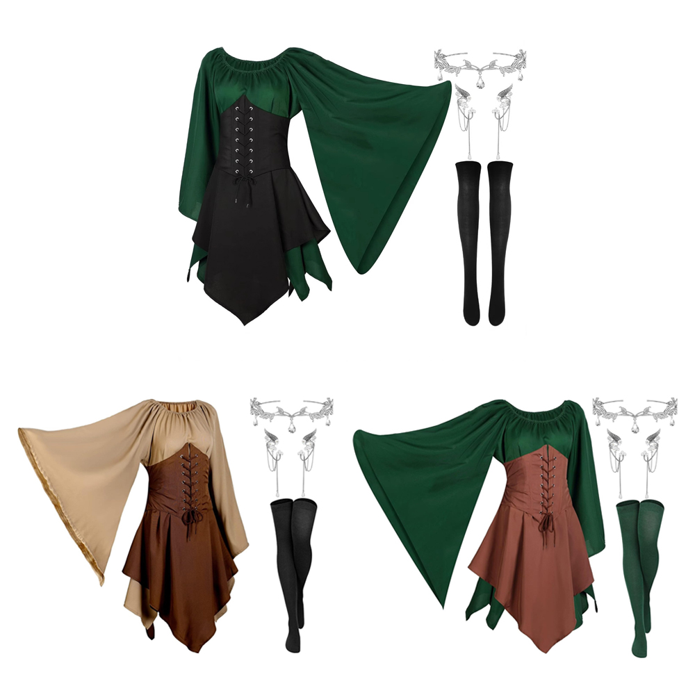Cosplay Elf Medieval Role Play - огляд і ціна Medieval Renaissance Dress Women