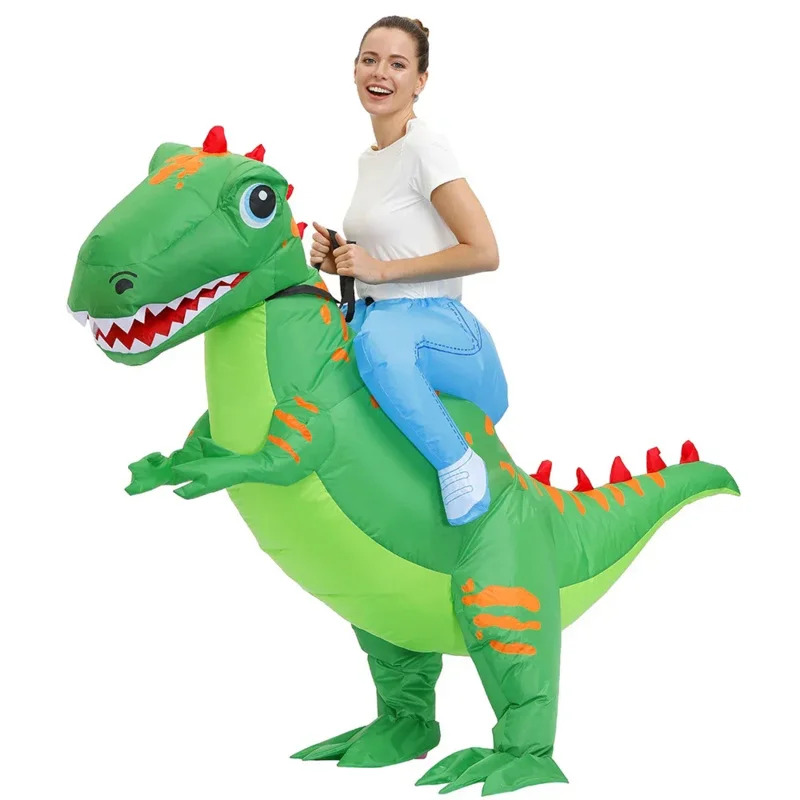 Green Inflatable Dinosaur Cost - огляд і ціна Inflatable Dinosaur Costume Adult