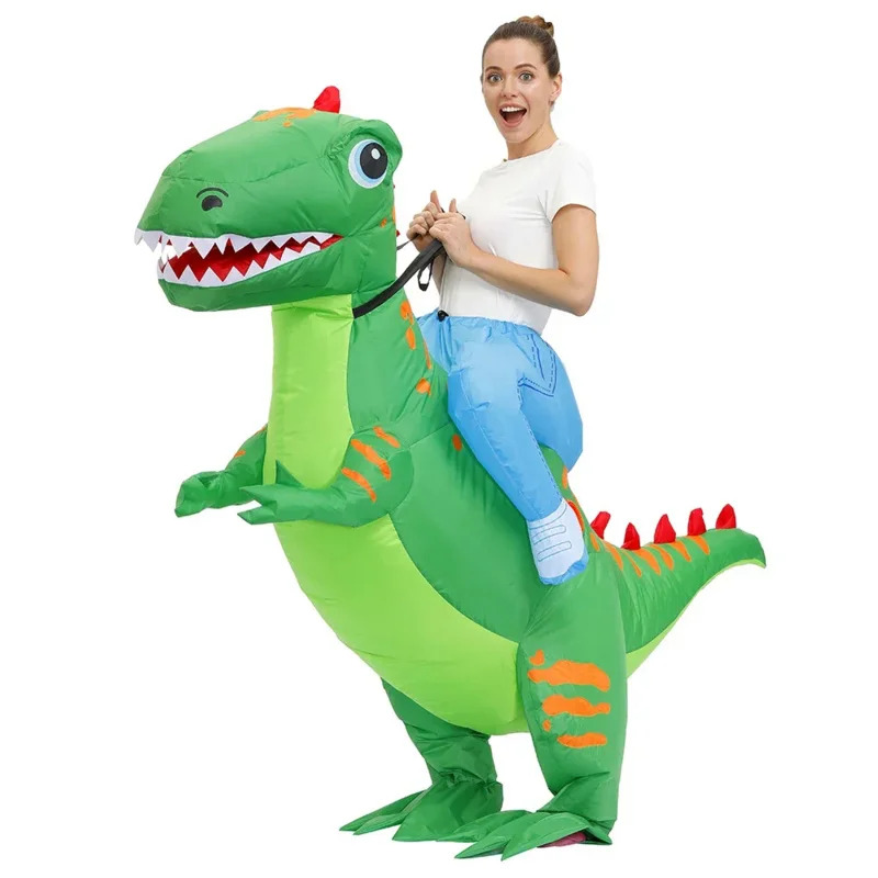 Green Inflatable Dinosaur Cost - огляд і ціна Inflatable Dinosaur Costume Adult
