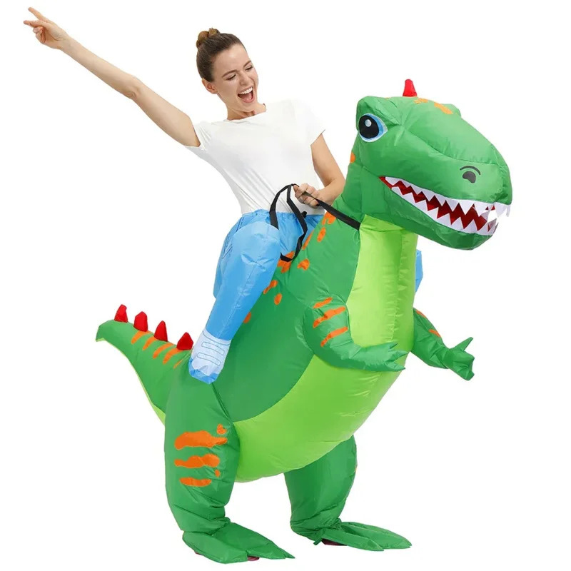 Green Inflatable Dinosaur Cost - огляд і ціна Inflatable Dinosaur Costume Adult