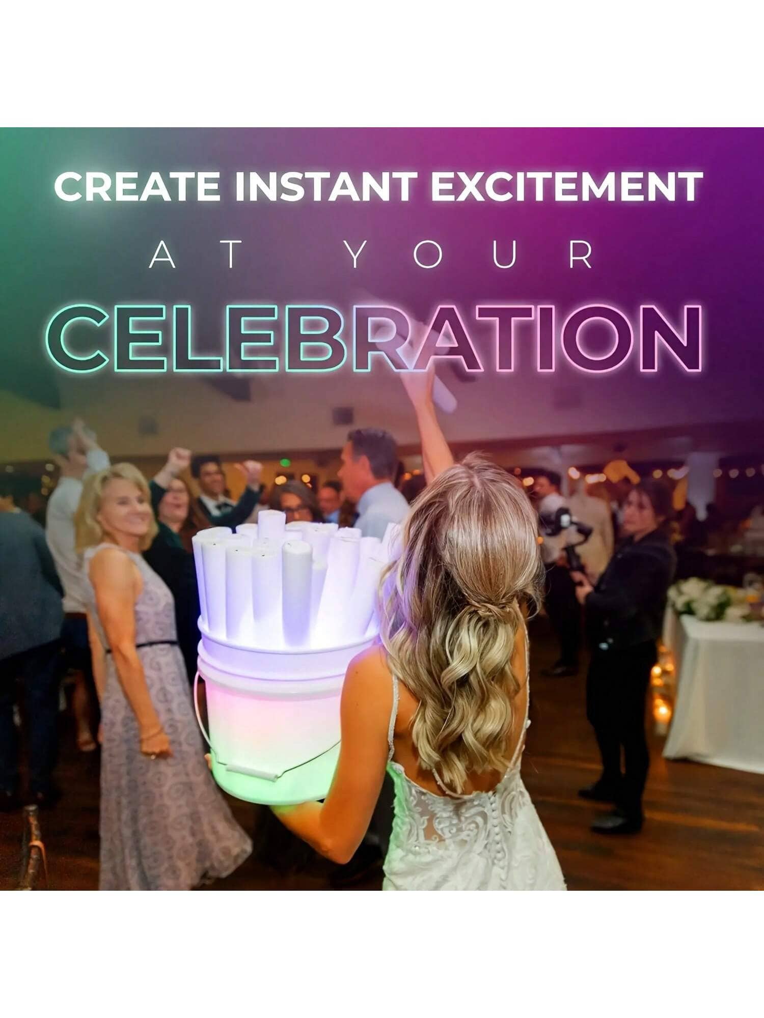 Foam Glow Sticks Vibrant Elect - огляд і ціна Flashing Led Foam Sticks Party