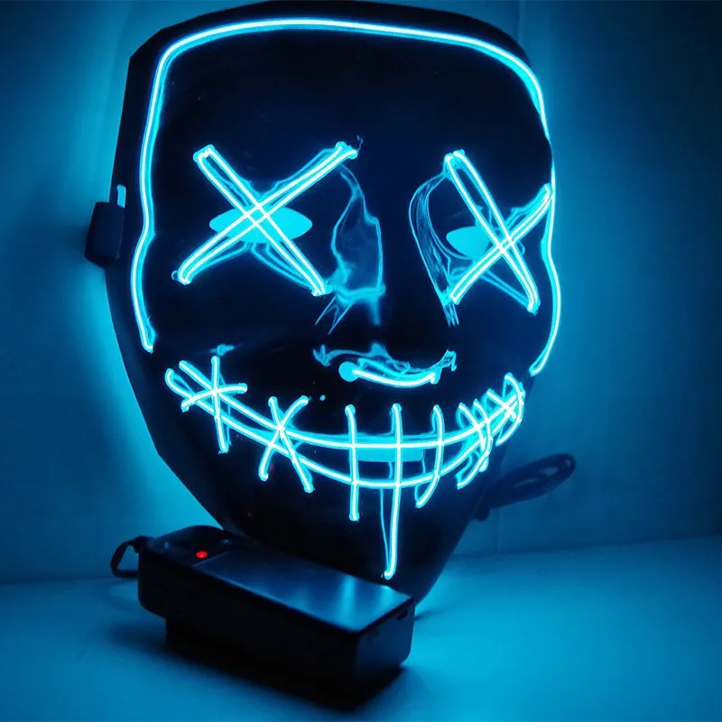 Wireless Scary Glowing Mask LE - огляд і ціна Led Purge Mask Halloween