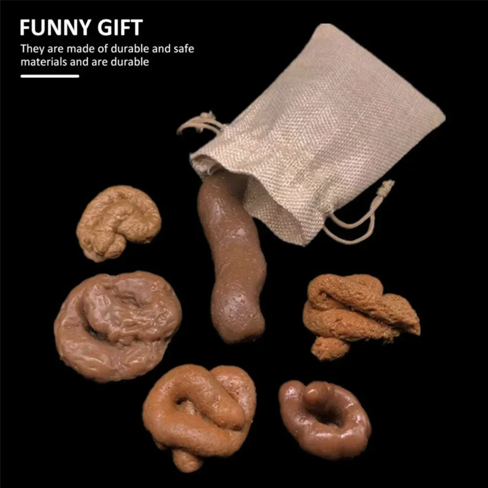 6pcs Realistic Fake Dog Poop P - огляд і ціна Fake Poop Gag Gift